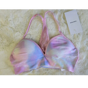 Nordstrom PINK LAVENDER TIE DYE Bra Girls size 7/8